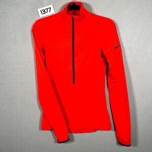 Nike Red Women's Half-Zip Performance Pullover
